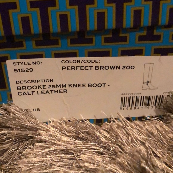 NWB Tory Burch Brooke Knee Boot Calf Leather Boots - Picture 2 of 4